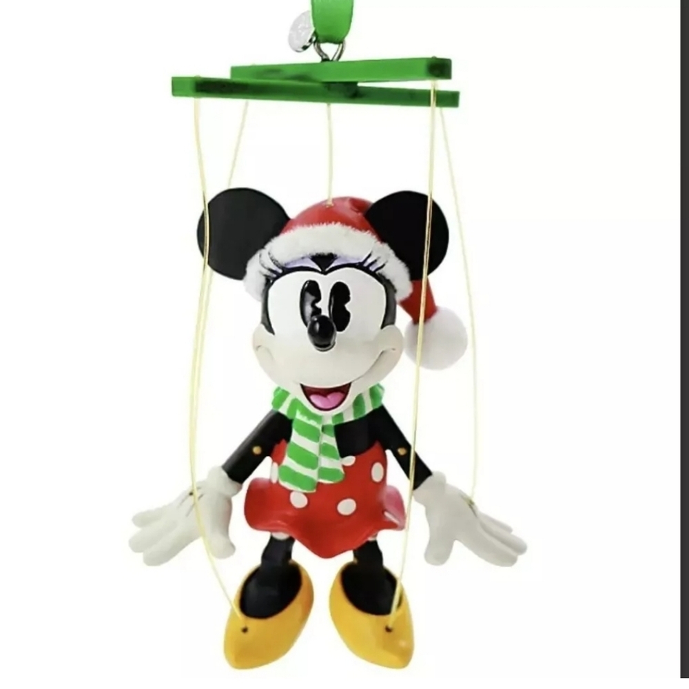 DisneyParks Minnie Mouse Marionette Sketchbook Christmas Ornament New with Tag